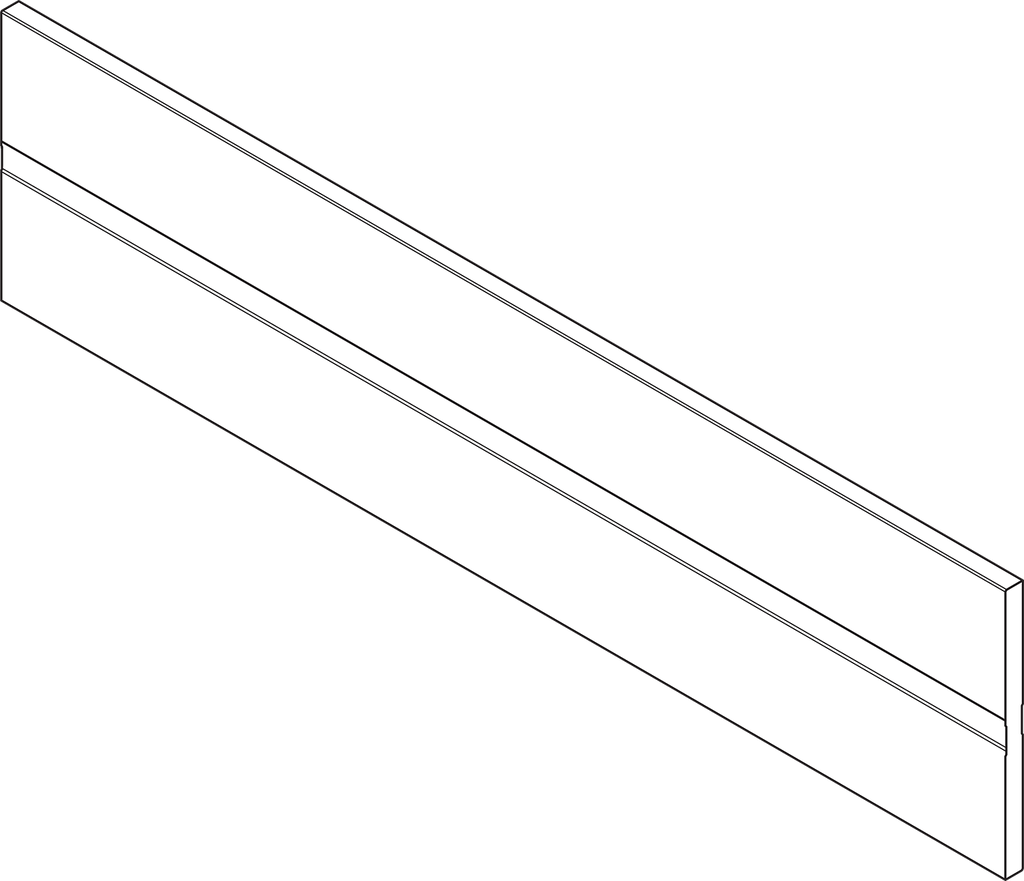 حاجز عرضي لعلبة 120 سم رمادي