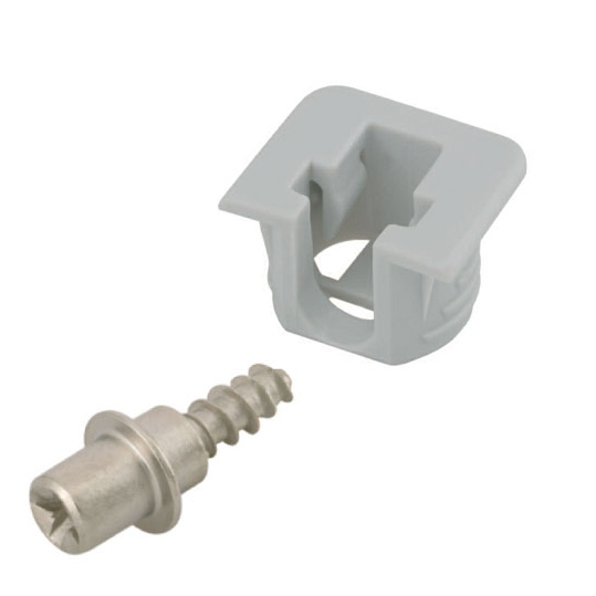 حمالة رف + برغي مخفية لسماكة 16 ملم لون ابيض Flipper (م)