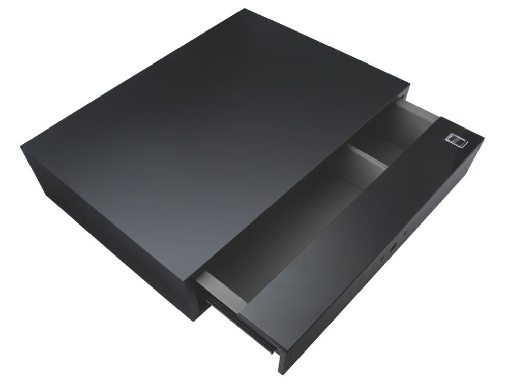 درج خزنة معدني ديجيتال+ بصمة لون اسود  قياس 48X40X15