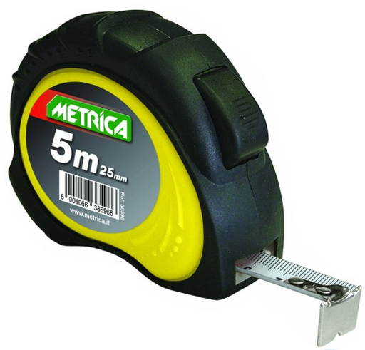 [ME0012] متر اصفر 5متر شفرة 2.5سم 